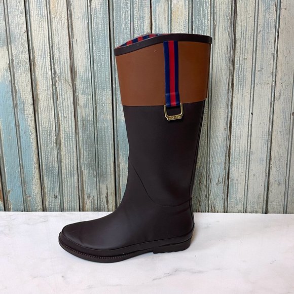 Tommy Hilfiger Shoes - Tommy Hilfiger Tall Rain Boots size 7